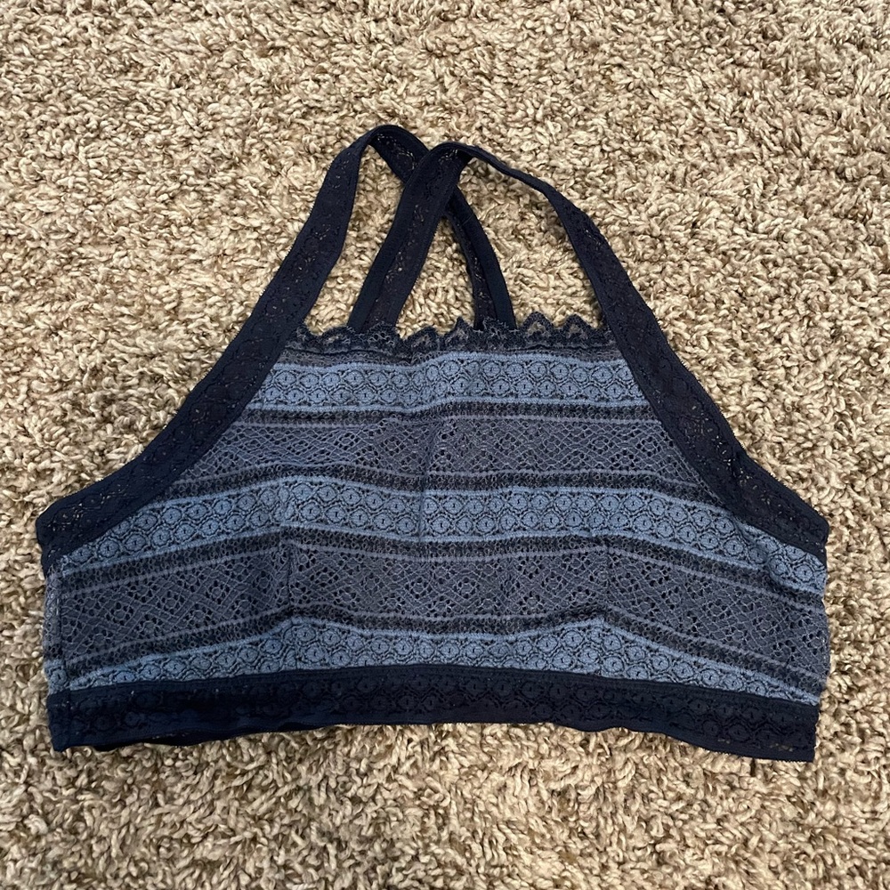 Aerie High-Neck Racerback Lace Bralette